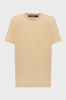 Мужская бежевая футболка Бежевый 3XL Karl Lagerfeld 564235.755040;420
