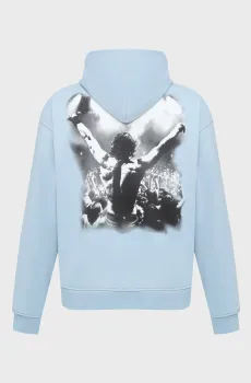 Мужское голубое худи FELPA Голубой S Diesel A18728 0HYAT