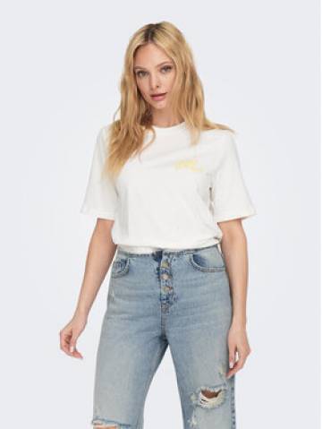 ONLY Футболка 15295382 Білий Regular Fit ONLY Футболка 15295382 Білий Regular Fit