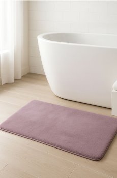 Килимок для ванної кімнати - пурпуровий
