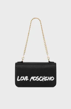 Женская черная кожаная сумка Черный ONESIZE Moschino JC4254PP0H.K13;00A