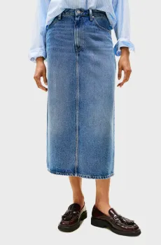 Женская синяя джинсовая юбка Синий 32 Tommy Hilfiger WW0WW46503