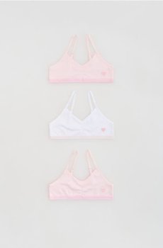 Reserved - Білизняний топ, набір з 3 - пастельний рожевий - 647IN-03X
