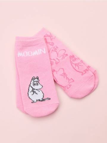 Шкарпетки, 2 пари The Moomins - рожевий Шкарпетки, 2 пари The Moomins - рожевий