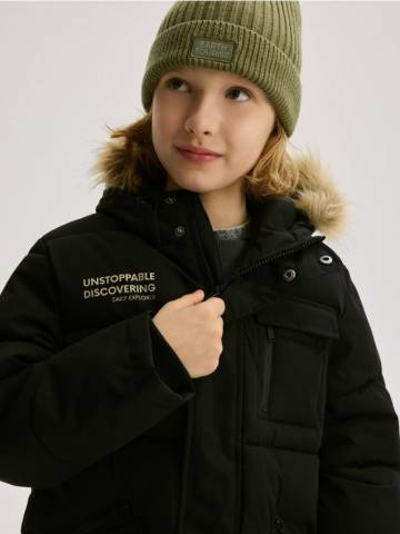 Reserved - Утеплене стьобане пальто - чорний - 993BB-99X Reserved - Утеплене стьобане пальто - чорний - 993BB-99X