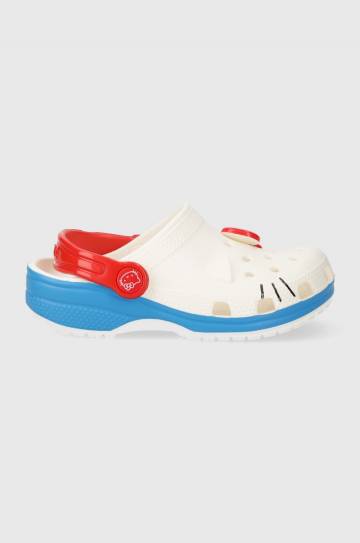 Детские шлепанцы Crocs HELLOITTY IAM CLASSIC CLOG цвет белый Детские шлепанцы Crocs HELLOITTY IAM CLASSIC CLOG цвет белый