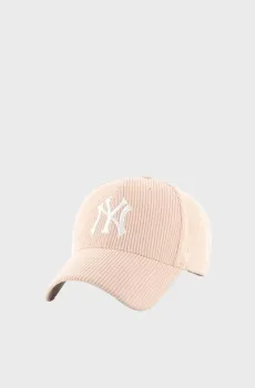 Бежевая вельветовая кепка NEW YORK YANKEES THICK CORD Бежевый ONESIZE 47 Brand THCKM17EWS-PK
