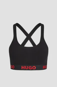 Женский черный топ Черный S HUGO 50469628;001