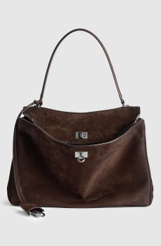 Коричневая замшевая сумка Rodeo