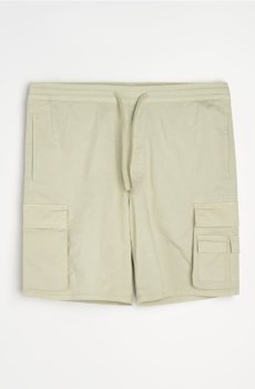 Бавовняні шорти карго - блідо-зелений