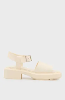 Женские белые кожаные сандалии CHUNKY Белый 36 Calvin Klein HW0HW03131