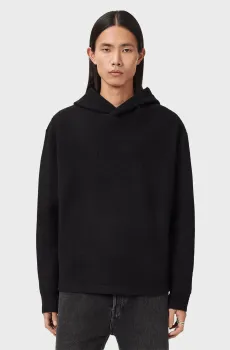 Мужское черное шерстяное худи MARKO Черный L AllSaints M029KD