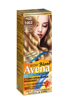 Стойкая крем-краска для волос Acme Color Avena Blond Color 1002 Кристальный WOW-блонд, 133 мл