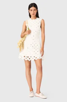 Женское белое платье Белый 34 MAJE MFPRO04718_White