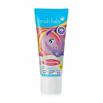 Детская зубная паста Brush-Baby Unicorn Strawberry Toothpaste от 3 лет, 50 мл Детская зубная паста Brush-Baby Unicorn Strawberry Toothpaste от 3 лет, 50 мл