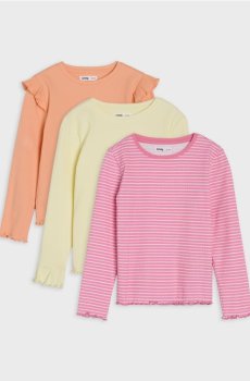 Бавовняні футболки 3 pack - різнобарвний