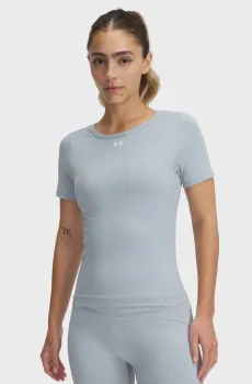 Женская голубая футболка UA Vanish Seamless SS Голубой M Under Armour 1379149-467