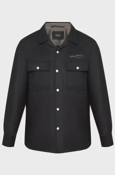 Мужская черная рубашка-пальто Черный XL Replay M8496 .000.85344