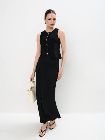 Mohito - Мідіспідниця - чорний - L