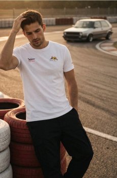 Бавовняна футболка з коротким рукавом - білий