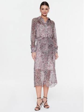 Guess Сукня-сорочка W3RK18 WDW52 Рожевий Regular Fit Guess Сукня-сорочка W3RK18 WDW52 Рожевий Regular Fit