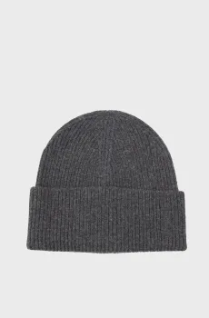 Женская серая шерстяная шапка RIBBED Серый ONESIZE Gant 4910037