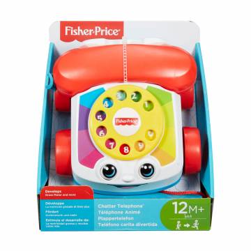 Игрушка-каталка Fisher-Price Веселый телефон, 20.5*18*14.5 см, от 1 года (FGW66) Игрушка-каталка Fisher-Price Веселый телефон, 20.5*18*14.5 см, от 1 года (FGW66)