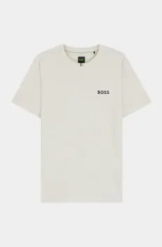 Мужская бежевая футболка Бежевый S BOSS 10446