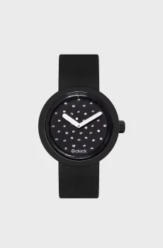 Женские черные часы O clock Черный M O bag NWOCLOCKNW012