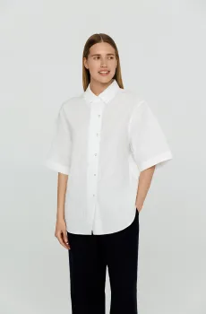 Женская белая рубашка WCSHRT 024 Белый M PRPY PWSHRKALUA02401