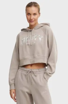 Женское серое худи Серый S DKNY DP4T9938