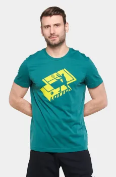 Мужская зеленая футболка TEE TENNIS CLUB II Зеленый M Lotto 220209/BZ6