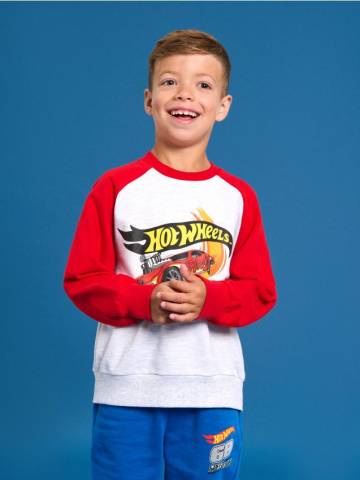 Світшот crewneck Hot Wheels - різнобарвний Світшот crewneck Hot Wheels - різнобарвний