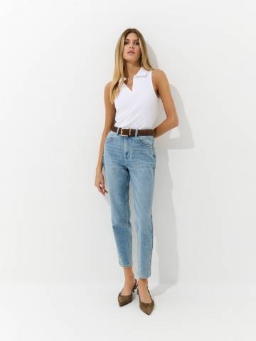 Mohito - Джинси мом slim - синій - 36