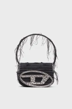 Женская черная джинсовая сумка 1DR Черный ONESIZE Diesel X08396 P6319