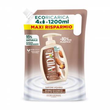 Жидкое мыло Vidal Liquid Soap Миндаль и карите, 1.2 л (запаска) Жидкое мыло Vidal Liquid Soap Миндаль и карите, 1.2 л (запаска)
