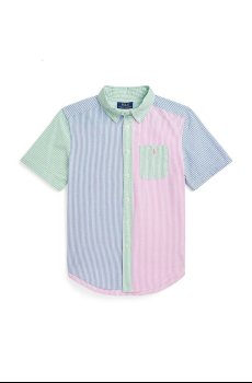 Детская хлопковая рубашка Polo Ralph Lauren
