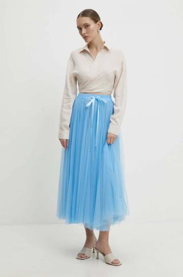 Льняная рубашка Answear Lab цвет бежевый relaxed классический воротник Льняная рубашка Answear Lab цвет бежевый relaxed классический воротник