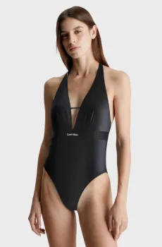Женский черный купальник ONE PIECE PLUNGE-RP Черный XS Calvin Klein KW0KW02271