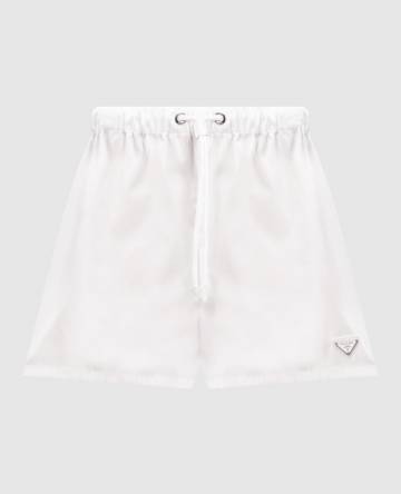 Белые шорты Re-Nylon с логотипом Белые шорты Re-Nylon с логотипом