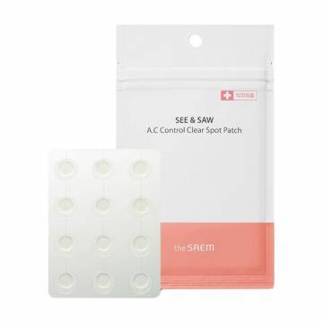 Точечные патчи для проблемной кожи The Saem See & Saw A.C Control Spot Patch, 24 шт Точечные патчи для проблемной кожи The Saem See & Saw A.C Control Spot Patch, 24 шт