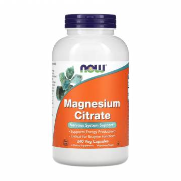 Цитрат магния NOW foods Magnesium Citrate, 240 растительных капсул Цитрат магния NOW foods Magnesium Citrate, 240 растительных капсул