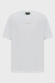 Мужская белая футболка Белый L BOSS 50559235;100