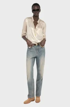 Женская золотистая блуза Tink Золотой M ZADIG&VOLTAIRE WWSH02319_GOLD