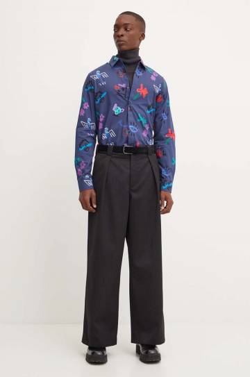 Хлопковая рубашка Desigual NUEVAJERSEY мужская regular классический воротник 24WMCW28 Хлопковая рубашка Desigual NUEVAJERSEY мужская regular классический воротник 24WMCW28