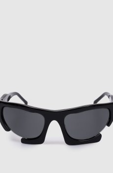 Черные очки с принтом логотипа