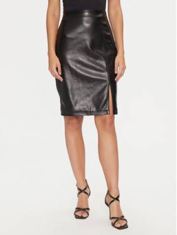 Guess Спідниця зі штучної шкіри W4BD91 WGIK0 Чорний Slim Fit Guess Спідниця зі штучної шкіри W4BD91 WGIK0 Чорний Slim Fit