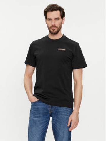 Napapijri Футболка Iaato NP0A4HFZ Чорний Regular Fit Napapijri Футболка Iaato NP0A4HFZ Чорний Regular Fit