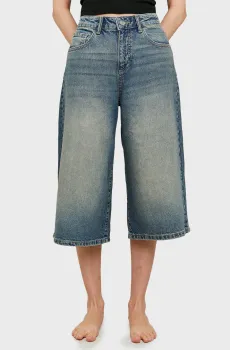 Женские синие джинсовые шорты Синий 36 Tally Weijl SPADEJOODY