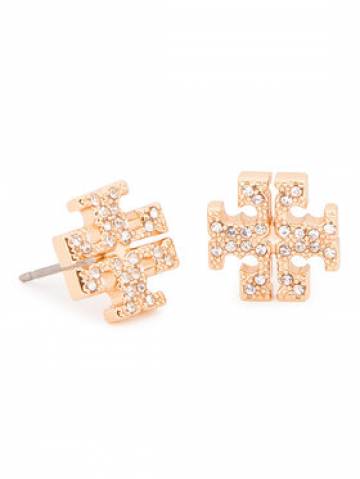 Tory Burch Сережки Crystal Logo Stud Earring 53423 Золотий Tory Burch Сережки Crystal Logo Stud Earring 53423 Золотий